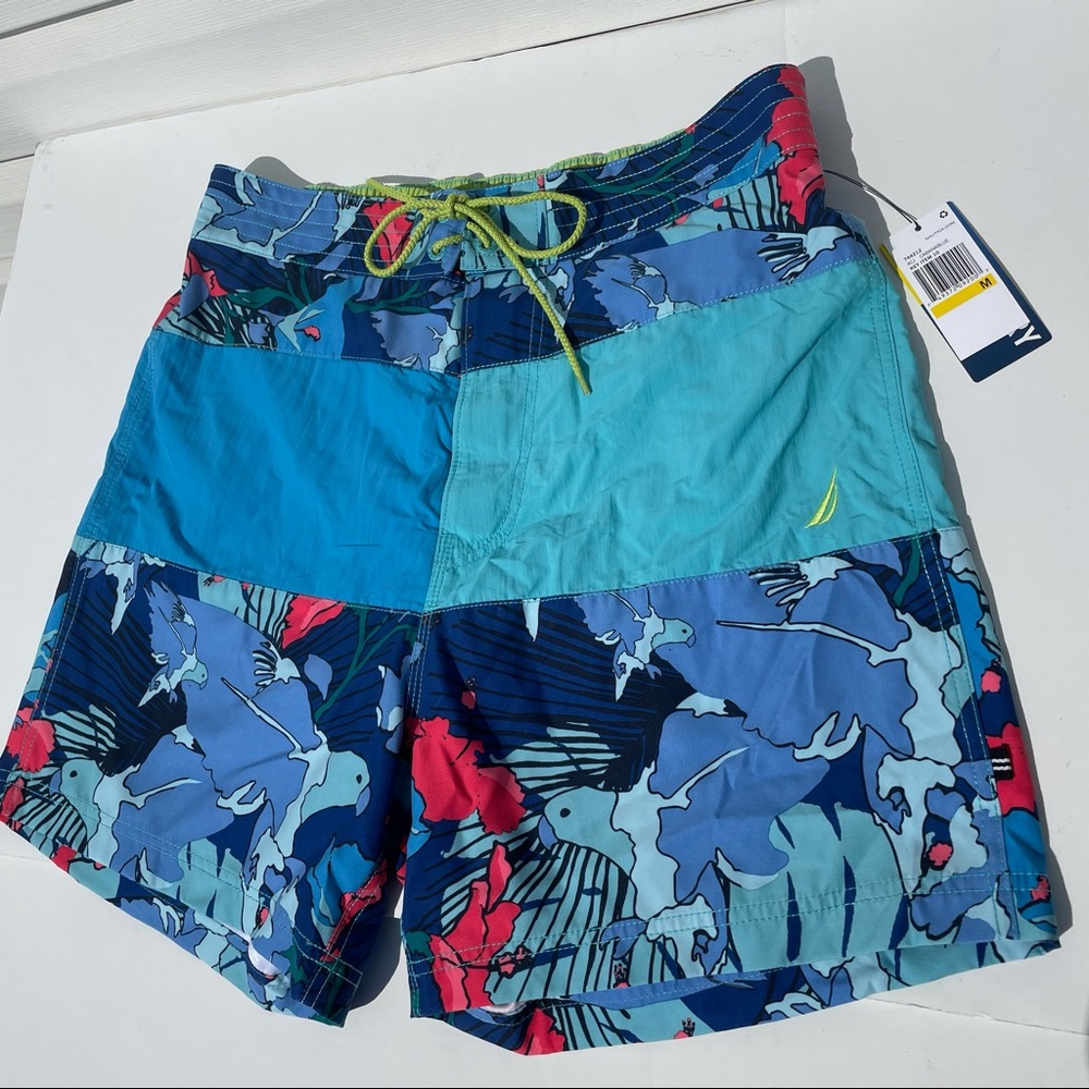 Nautica Cabana Blue Swim Trunks Size M